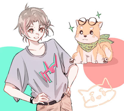 "Sakura & Matcha" Original Illustration "Sakura & Matcha" Original Illustration